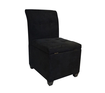 The Original Ottoman Chair (2 in 1 Storage Seat) - Black
