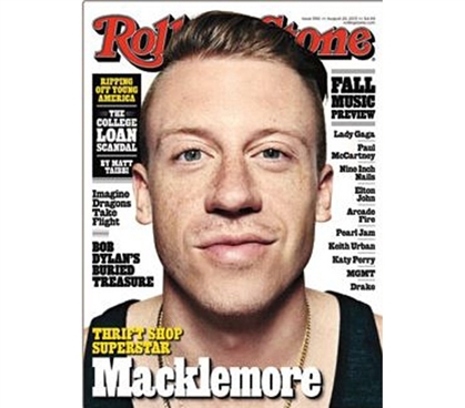 College Products - Rolling Stone - Macklemore 13 Poster - Buy Dorm Stuff