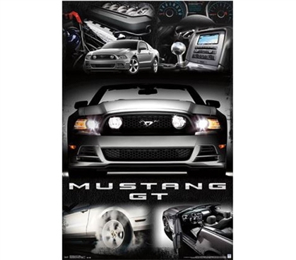 Cool Car Posters - Mustang - 2014 GT Collage Poster - Buy Posters Online