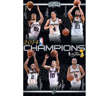 2014 NBA Finals - Champs - Spurs Poster - Decorate Your Dorm