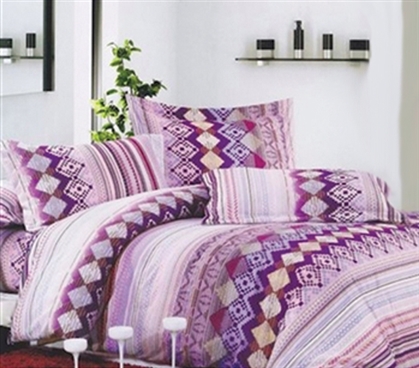 Dorm Bedding for Girls Owlette Purple TXL Comforter for College Extra Long Twin Comforter