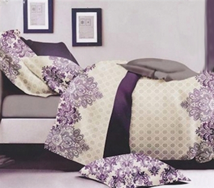 Designer Comforter Set Demure Twin XL Dorm Comforter Girls Dorm Bedding