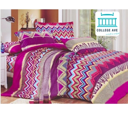 Twin Extra Long Dorm Bedding Arid Reign Dorm Bedding for Girls