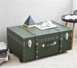 Texture Brand Trunk - Pine Green Raindrops