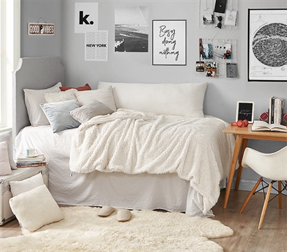 Puts This To Sleep - Coma Inducer Twin XL Blanket - Winter White