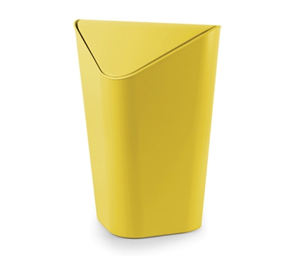 Corner Trash Can - Yellow