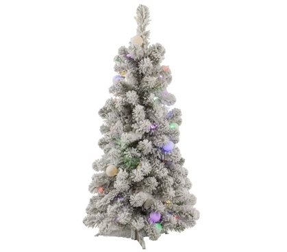 3'x20" Kodiak Mini Tree with Italian Mini Lights Holiday Decorations Dorm Room Decor