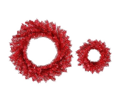 Holiday Dorm Room Decorations 10"/18" Red Wreath Set Must Have Dorm Items