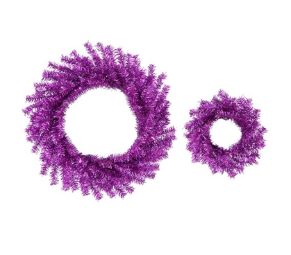 10"/18" Purple Wreath Set Holiday Dorm Room Decorations