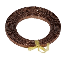 Holiday Dorm Room Decorations 23' Chocolate Glitter Ribbon