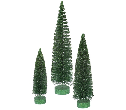 Emerald Glitter Oval Tree Set Must Have Dorm Items