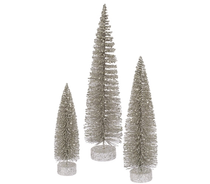 Champagne Glitter Oval Tree Set Must Have Dorm Items