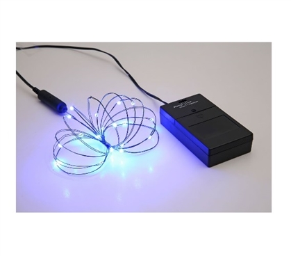 24 Micro LED Light - Blue Holiday Dorm Decor