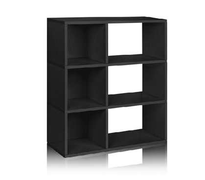 3 Shelf Dorm Room Storage Bookcase Black - Way Basics Dorm Storage Solutions