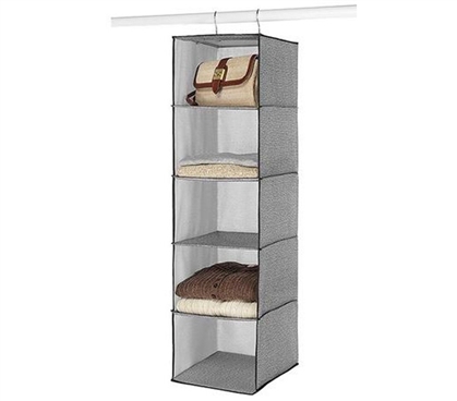 Gray Accessory Shelf Hanger - 5 Shelves