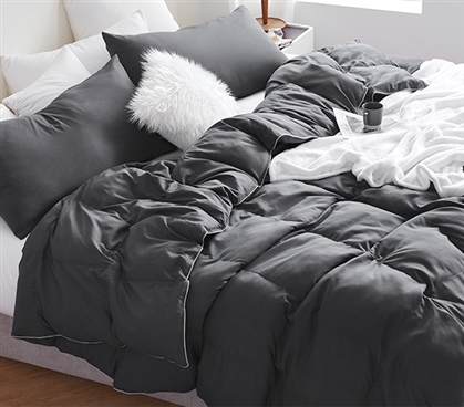 Snorze Cloud Comforter - Coma Inducer - Twin XL in Faded Black