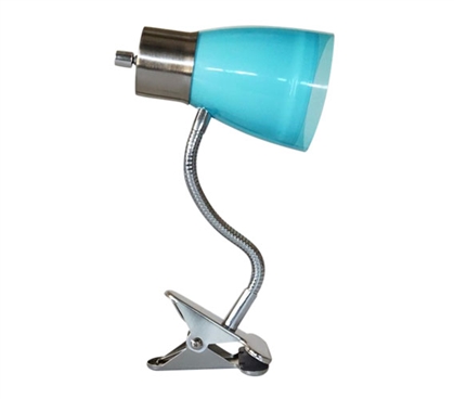 Add Proper Lighting - Aglow Dorm Clip Lamp - Aqua - Decorate Your Dorm