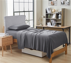 Better Than Butter - Coma Inducer Twin XL Sheet Set - Steel Gray