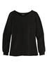 Ladies Luxe Knit Jewel Neck Top