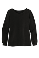 Ladies Luxe Knit Jewel Neck Top