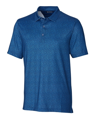 Cutter & Buck Pike Micro Floral Print Stretch Mens Polo