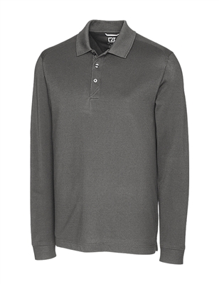 Cutter & Buck Advantage Tri-Blend Pique Mens Long Sleeve Polo