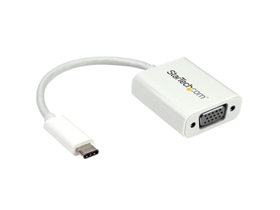 Startech Accessory CDP2VGAW USB-C to VGA Adapter White Retail