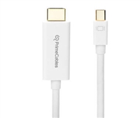 PrimeCablesÂ® Mini DisplayPort to HDMI Adapter Cable (ThunderBolt to HDMI Compatible) Gold Plate, 6ft