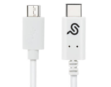 USB-C (Type-C) TO MICRO USB2.0 B Male to Male Cable, 1M - White