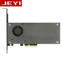 JEYI SK9 Pro m.2 expansion NVMe adapter NGFF turn PCIE3.0 cooling fan SSD dual interface SATA3 with fan Aluminum cover cool bar