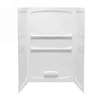 48 X 34 Shower Wall Set White