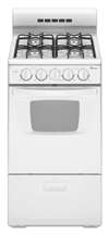 White 20 Free Standing Gas Standard Range