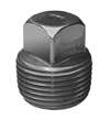 3/8 Black Steel Square HD Plug