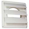 6 Louvered KITC Vent Hood White