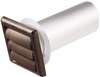 4 Louvered Dryer Vent Hood Brown