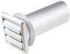 4 White Louvered Dryer Vent Hood