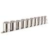 10 PC SAE 1/2 Drive 6 Pt Socket Set