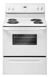 White 4.2 cubic feet Free Standing Electric Manual Clean Range