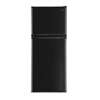 Black 10 CF Free Standing Top Mount Top Freezer Refrigerator