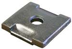 3/8 Plated Notched Square Washer