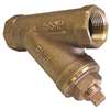 Lead Law Compliant 1/2 Bronze 150# Thread 20 Mesh Wye Strainer