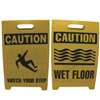 12 X 20 Black/ Yellow F/Stnd Wet Floor