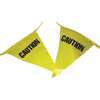 9X12X60 Black/ Yellow Caution Pennant