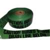 3 X 1000 Caution Buried Storm Drain Green