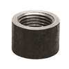 1/8 Black Steel HALF Coupling Straight