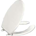 Elongated Bowl Plastic Of Closet Seat Lustra White