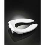 Elongated Bowl Plastic Extra Heavy CH Of Seat Lustra White