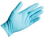 Blue Nitrile Gloves P/Free