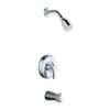 1 Handle Lever Tub and Shower Trim Coralais Polished Chrome