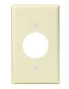 1 Gang Single Receptacle Plate Ivory